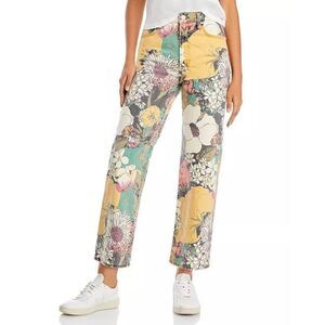 Mother Women's Floral Print The Rambler Zip Ankle Jeans Pants Size 27 NWOT